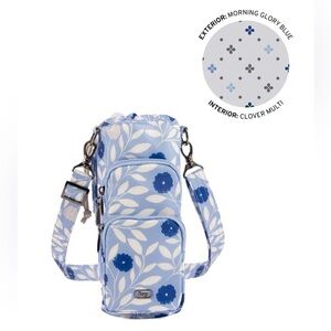 Huggie XL Crossbody Bottle Holder in Morning Glory Blue